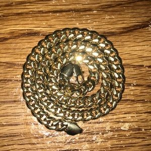 18 karat gold plated chain. 9mm 20 in